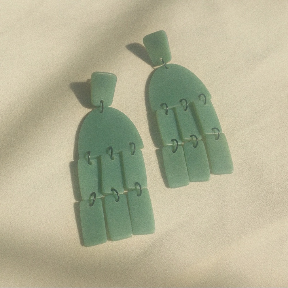 The Jorja Earrings in Jade